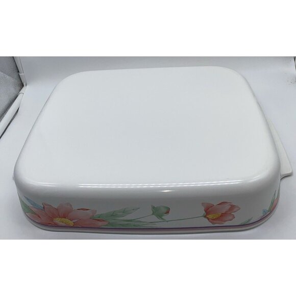 Vintage Corning Ware Casserole Lasagna Baking Dish Pink Peony A-21-B-N - Picture 14 of 14